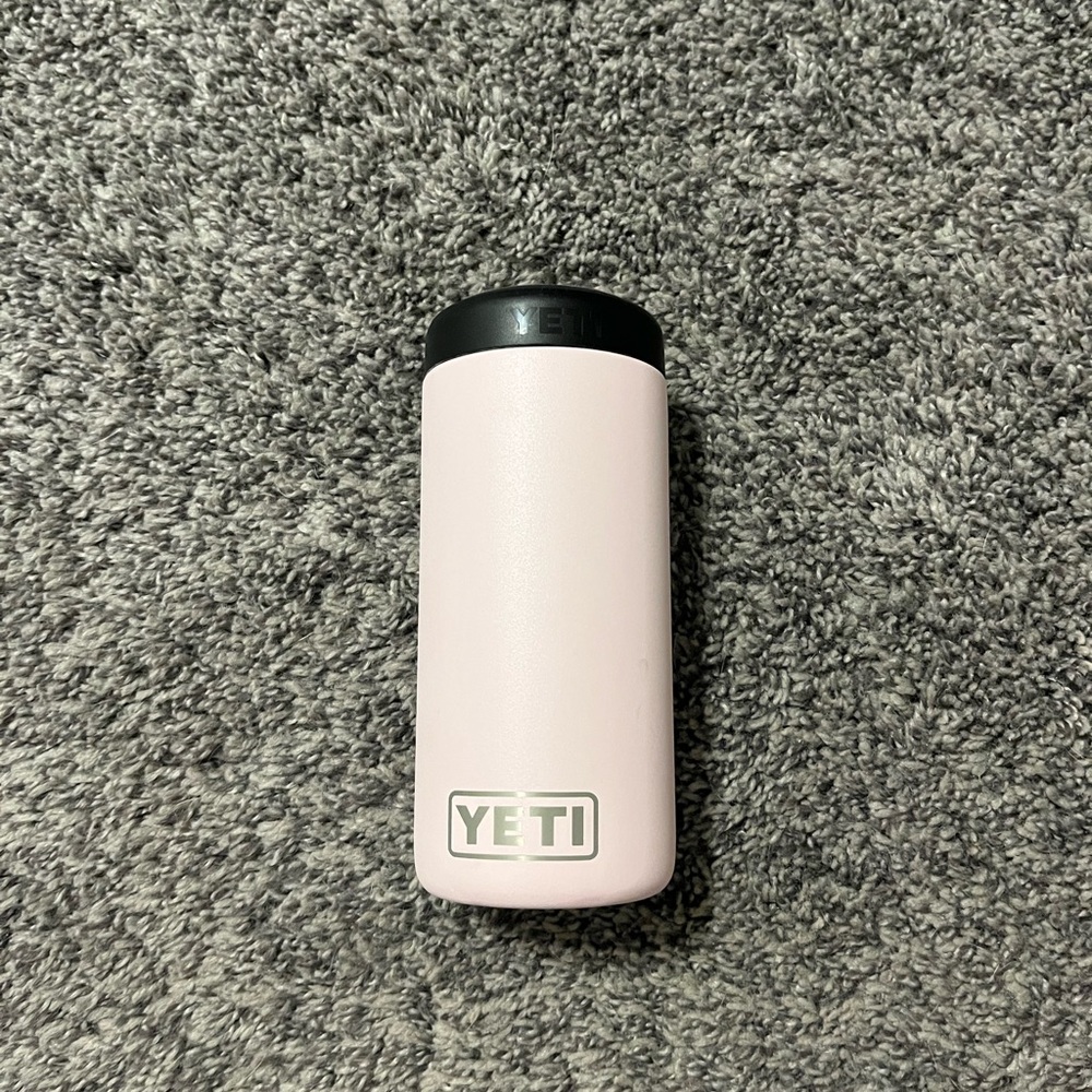 Light pink tall boy koozie